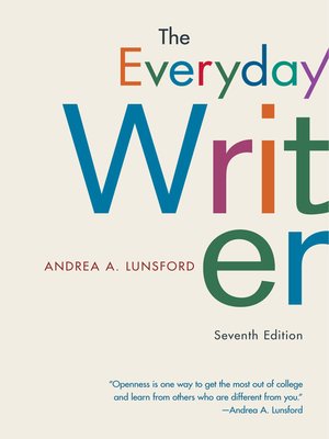 cover image of The Everyday Writer